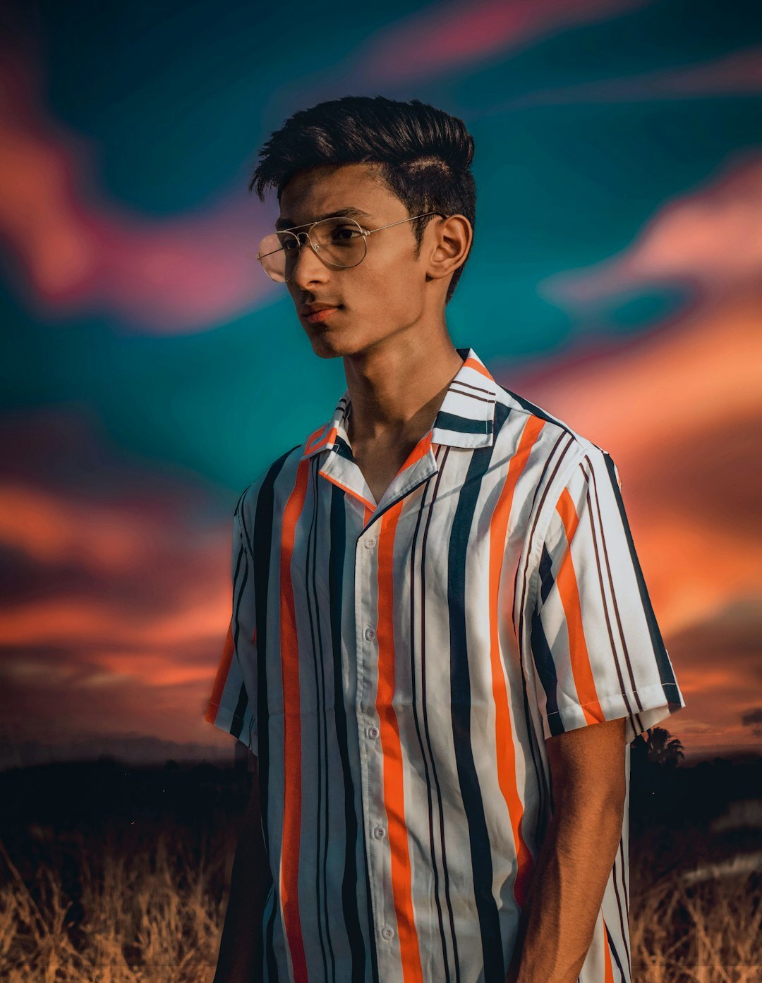 Studio portrait of a Uruguayan male photo editor